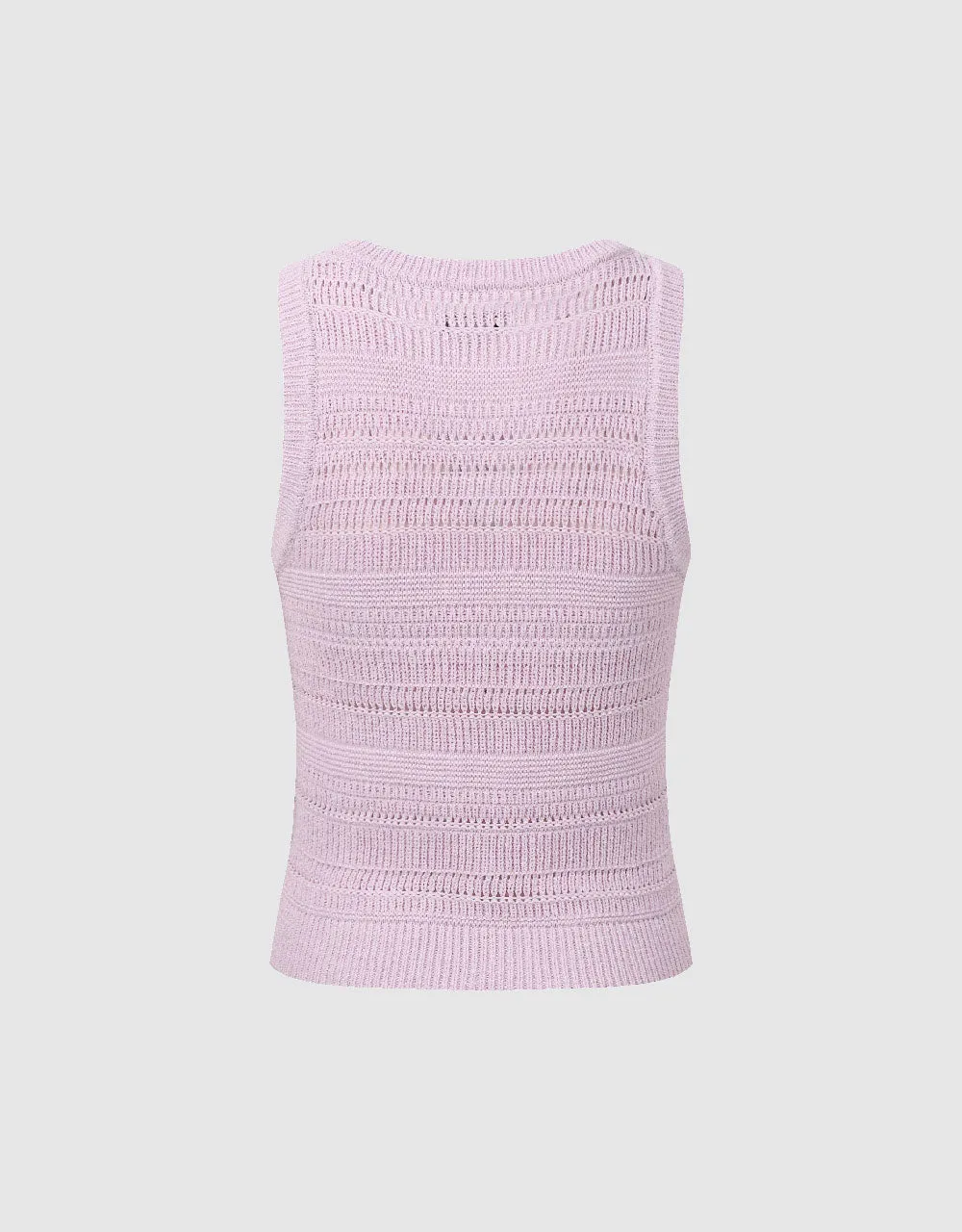 Crochet U Neck Knitted Tank Top sold by Urban Revivo product image thumbnail 5