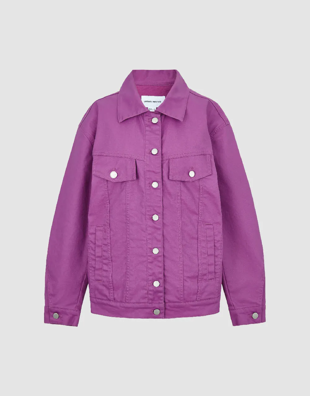 Drop Shoulder Sleeve Denim Jacket sold by Urban Revivo