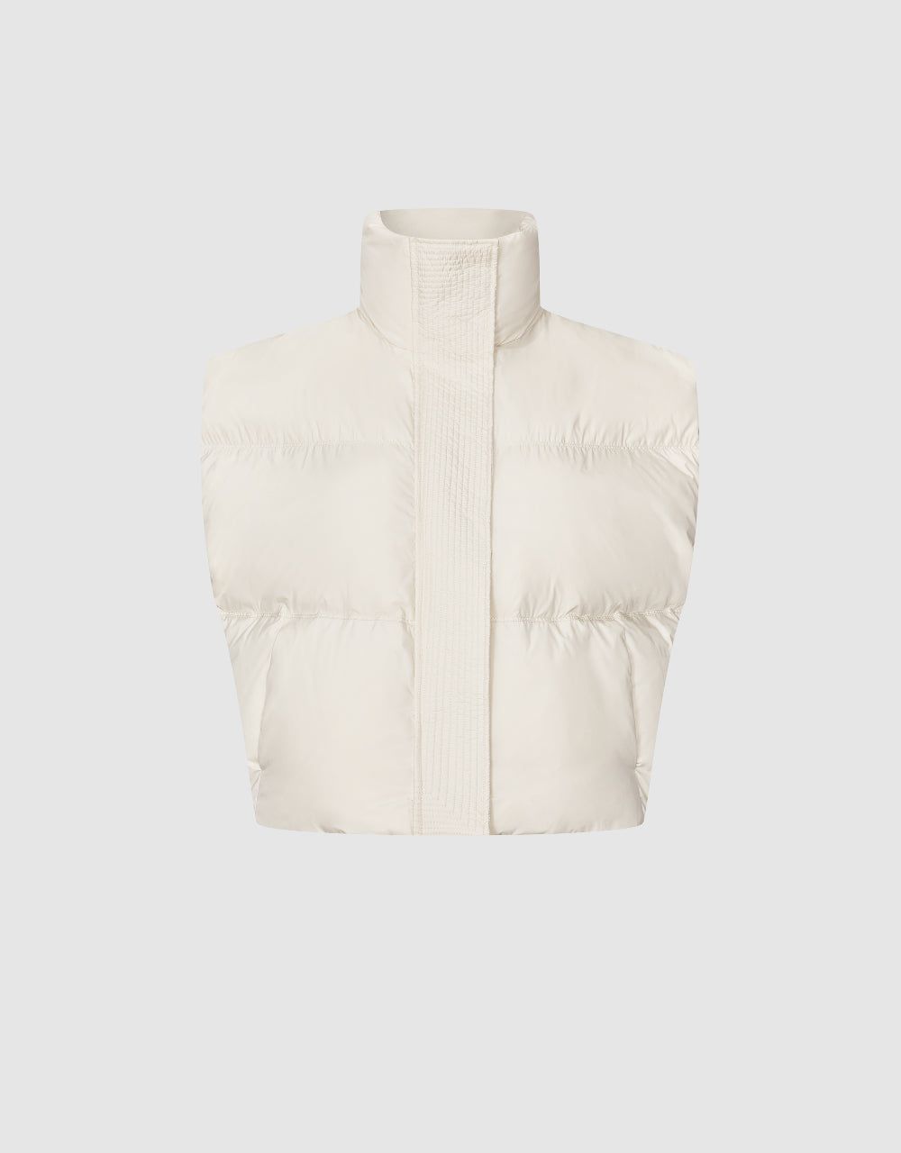 Stand Collar Puffer Waistcoat sold by Urban Revivo product image thumbnail 5