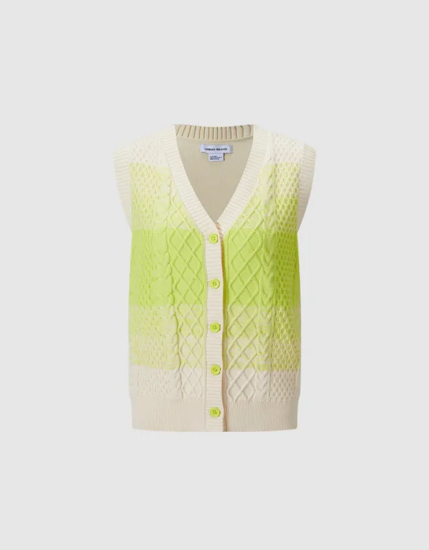 Ombre Sleeveless Cardigan sold by Urban Revivo
