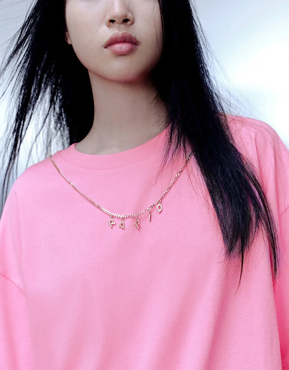 Necklace Decor Crew Neck Loose T-Shirt sold by Urban Revivo product image thumbnail 4