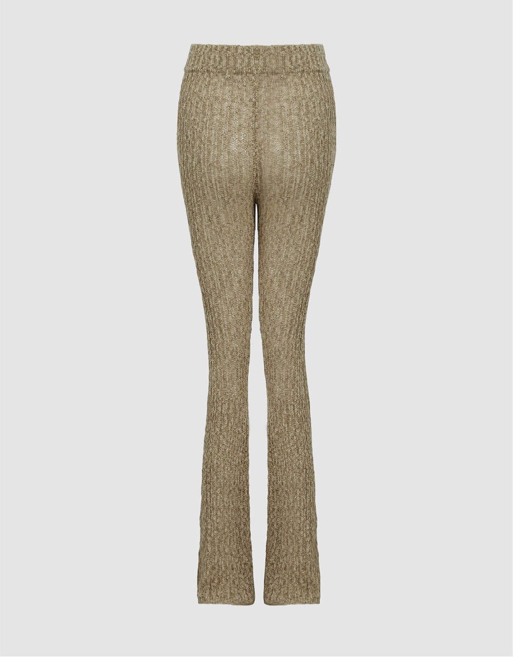 Elastic Waist Flare Knitted Pants sold by Urban Revivo product image thumbnail 3
