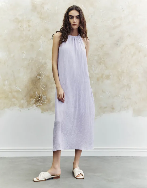 Halter Neck A-Line Dress sold by Urban Revivo