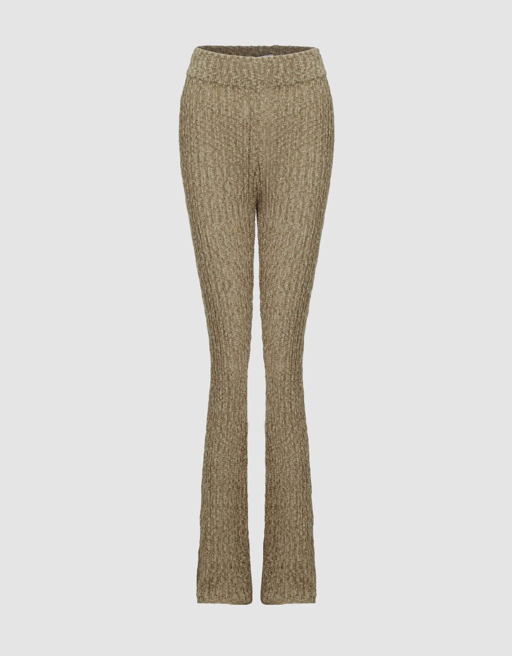 Elastic Waist Flare Knitted Pants sold by Urban Revivo