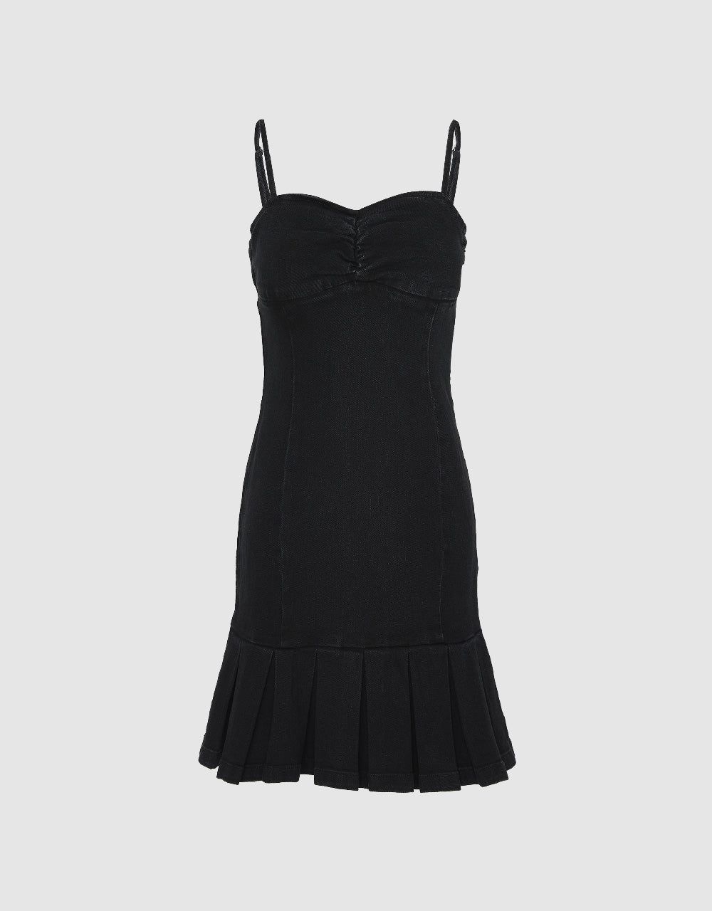 Pleated Cami Denim Dress sold by Urban Revivo product image thumbnail 2