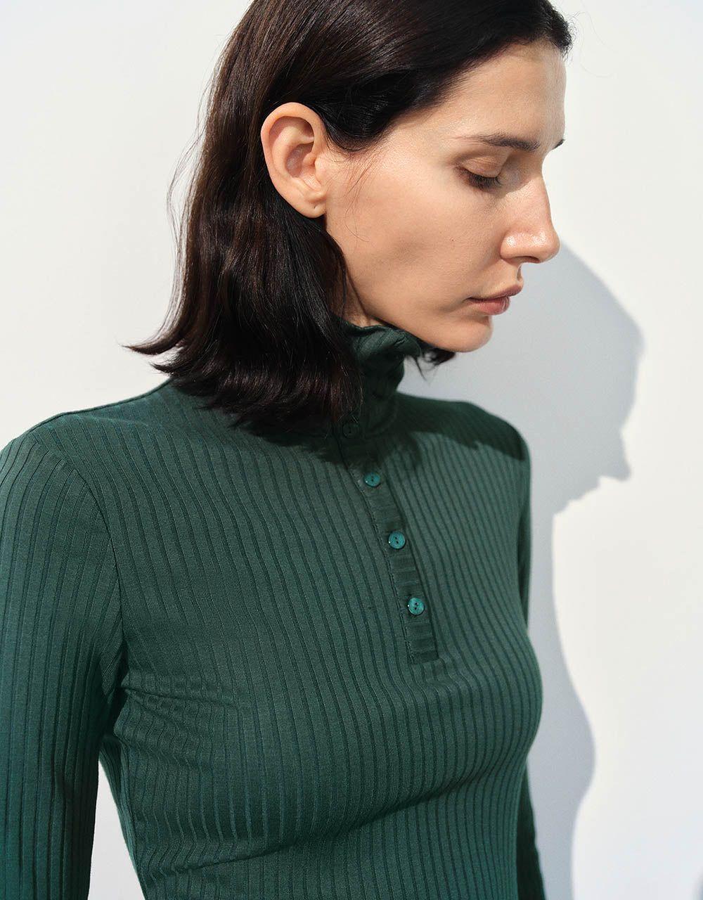 Button Half Placket Skinny Polo T-Shirt sold by Urban Revivo product image thumbnail 5