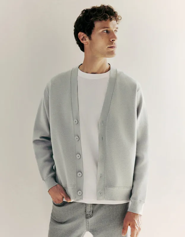 V-Neck Knitted Cardigan sold by Urban Revivo