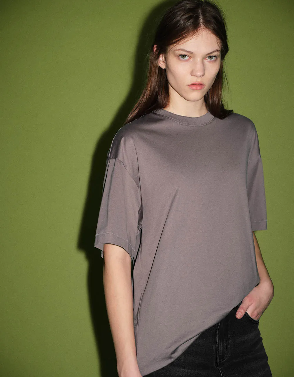 Crew Neck Loose T-Shirt sold by Urban Revivo product image thumbnail 3