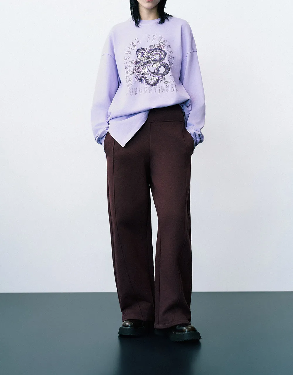 Knitted Wide-Leg Pants sold by Urban Revivo product image thumbnail 2