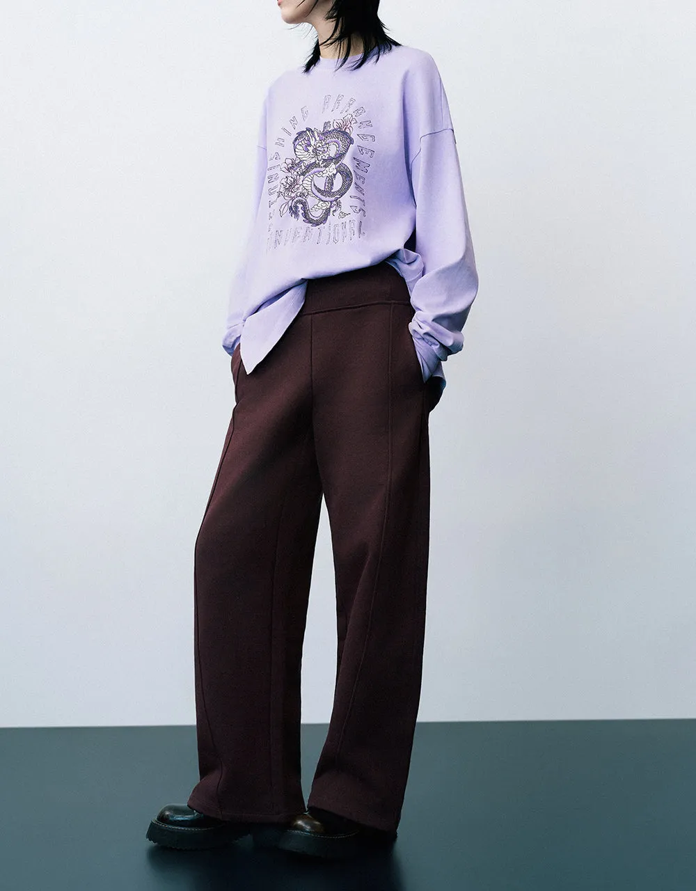 Knitted Wide-Leg Pants sold by Urban Revivo product image thumbnail 4