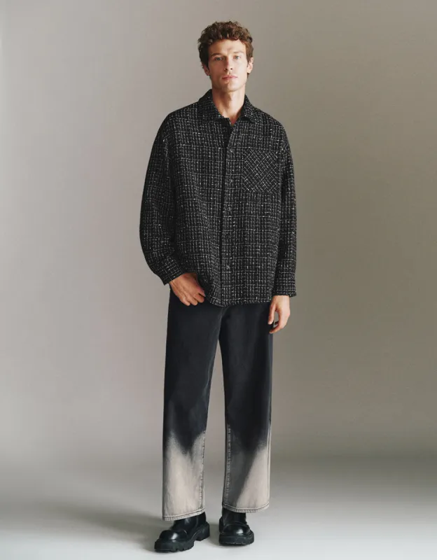 Straight Tweed Jacket sold by Urban Revivo