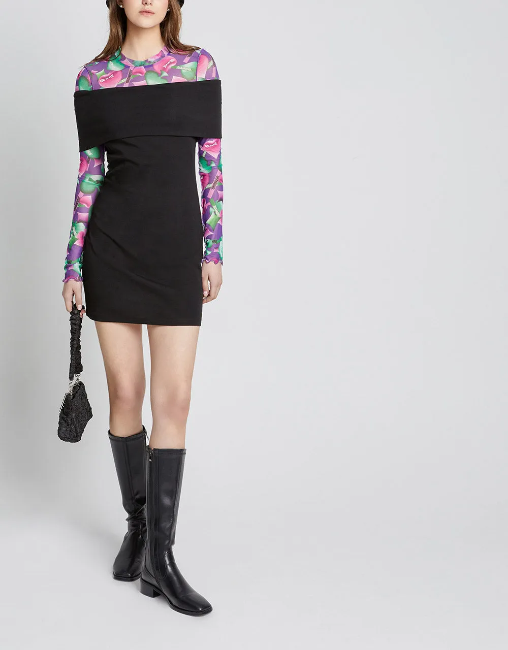 Off Shoulder Bodycon Knitted Mini Dress sold by Urban Revivo product image thumbnail 3