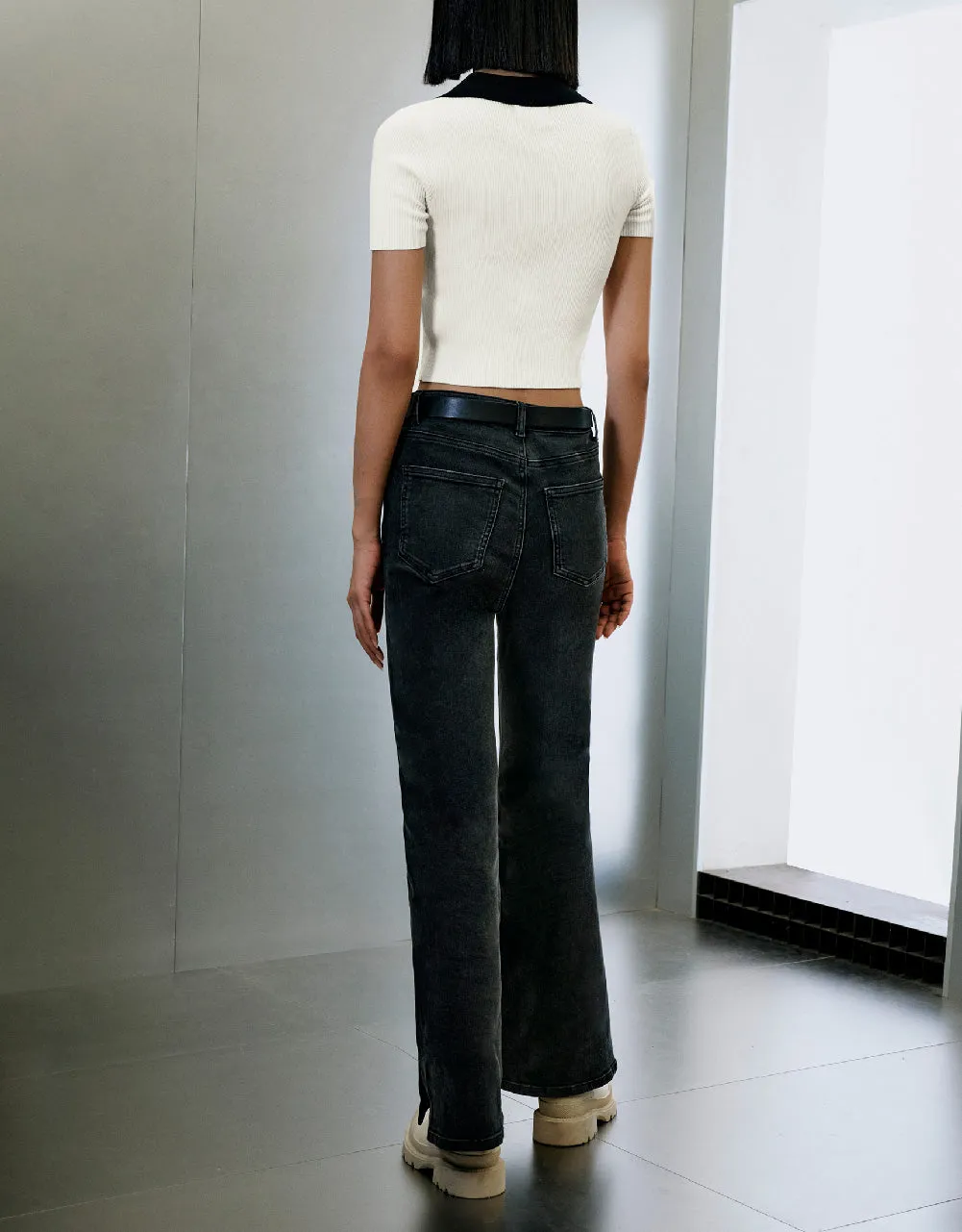 Zipper Front Knitted Cardigan sold by Urban Revivo product image thumbnail 4