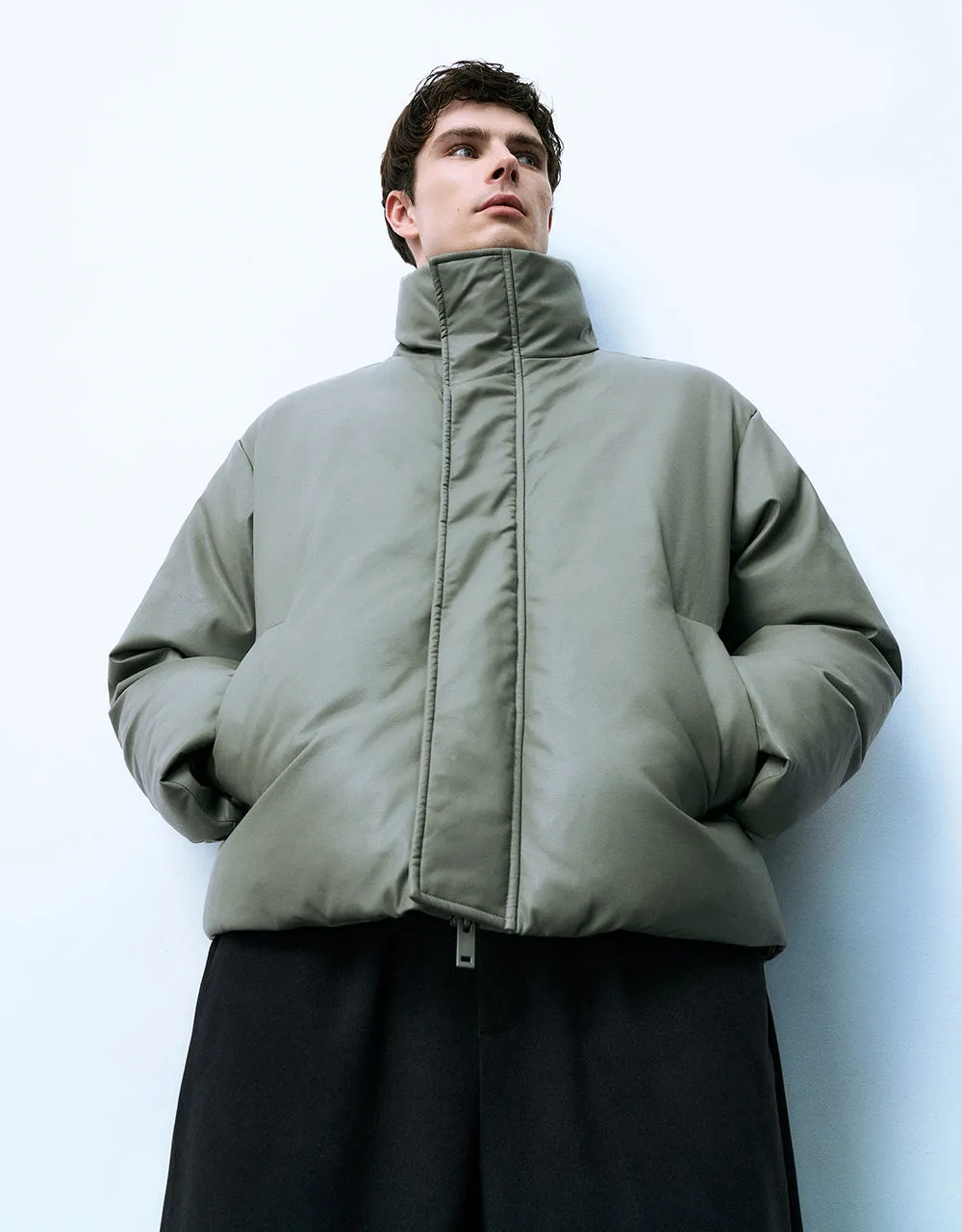 Stand Collar Down Jacket sold by Urban Revivo product image thumbnail 3