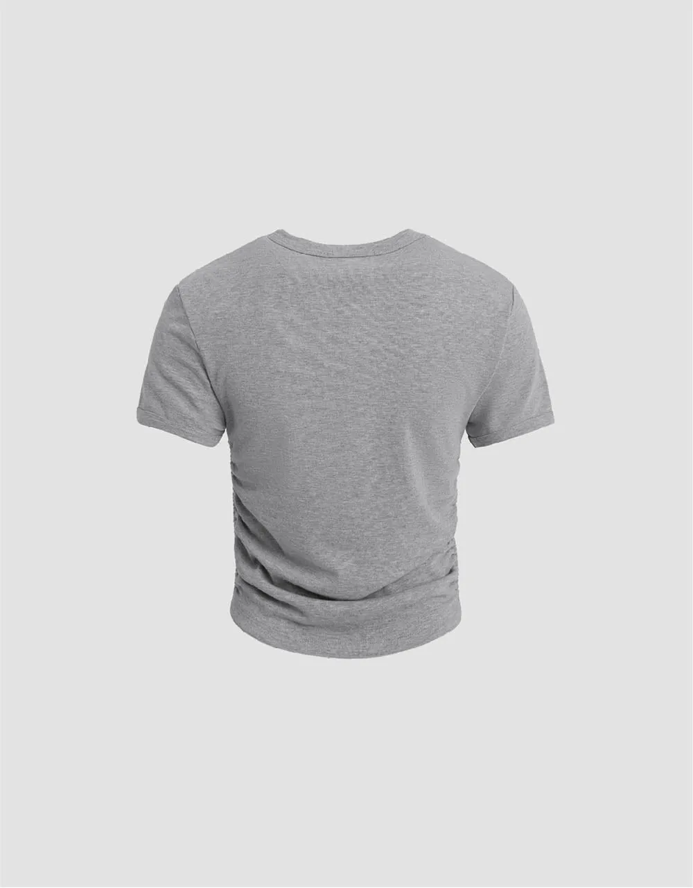 Crew Neck Skinny T-Shirt sold by Urban Revivo product image thumbnail 5