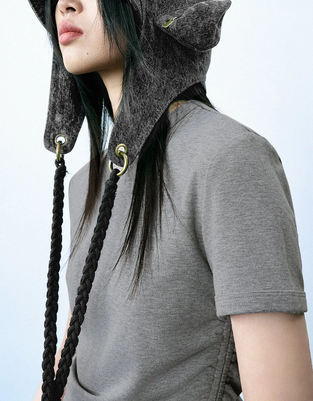 Crew Neck Skinny T-Shirt sold by Urban Revivo product image thumbnail 4