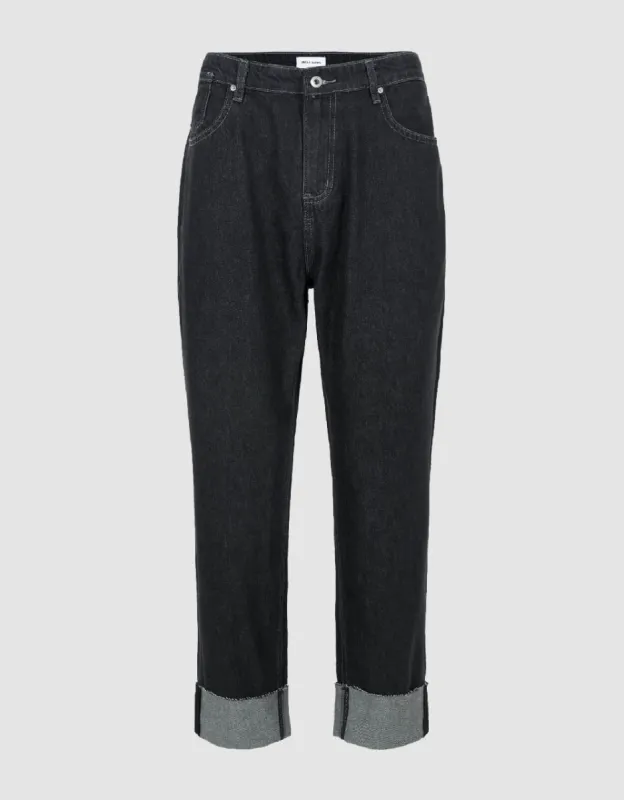 Loose Straight Jeans sold by Urban Revivo