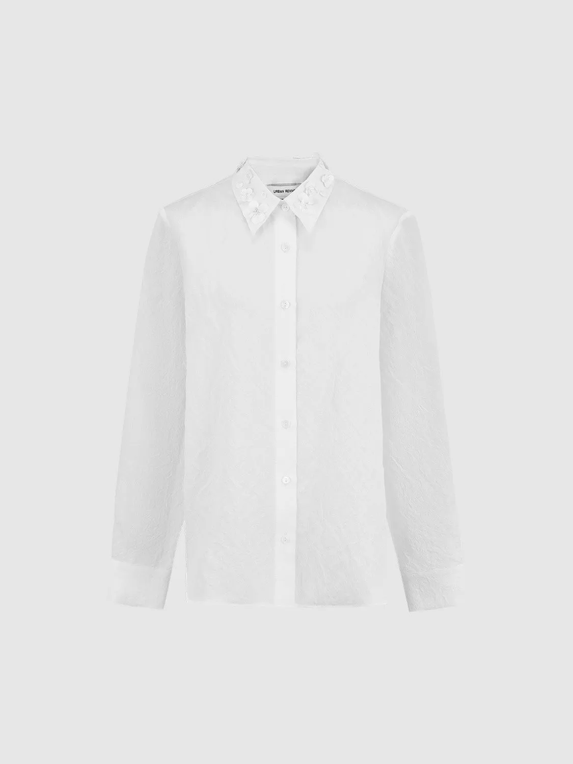 Textured Button Up Loose Shirt sold by Urban Revivo product image thumbnail 2