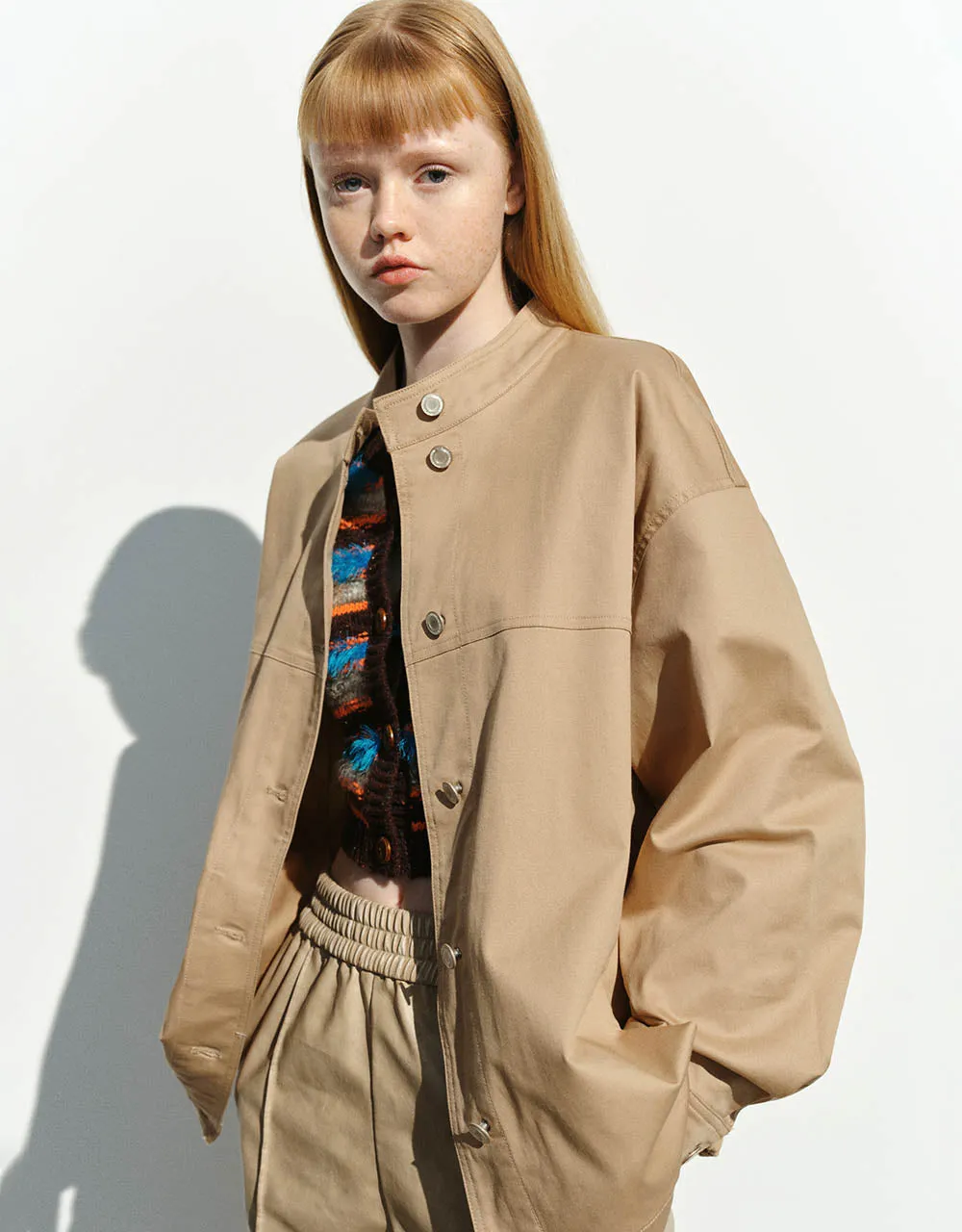 Crew Neck Straight Jacket sold by Urban Revivo