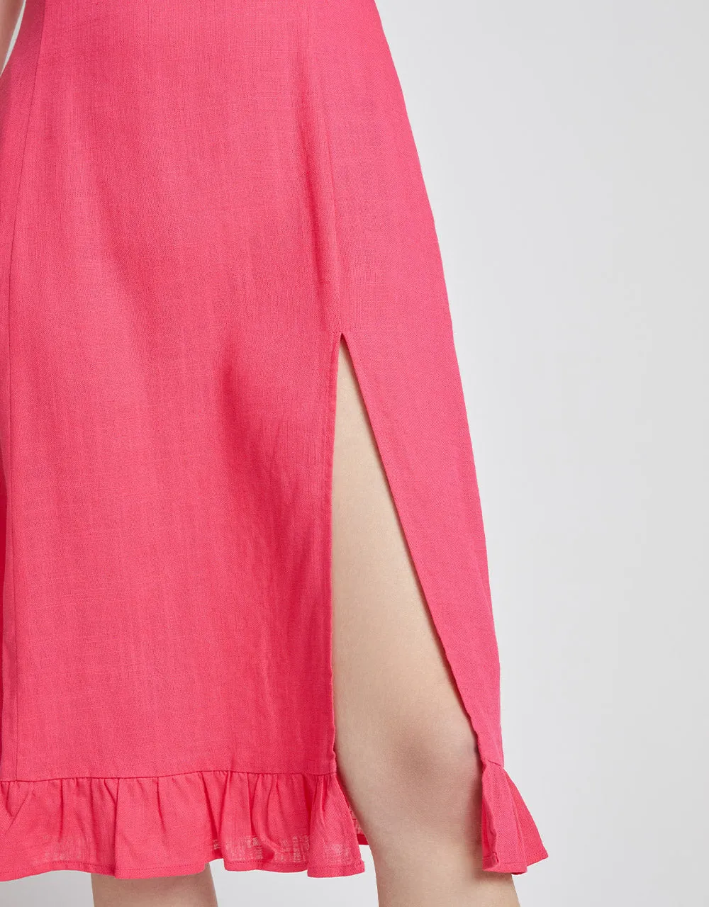 Ruffle Hem Sleeveless Midi Dress sold by Urban Revivo product image thumbnail 4