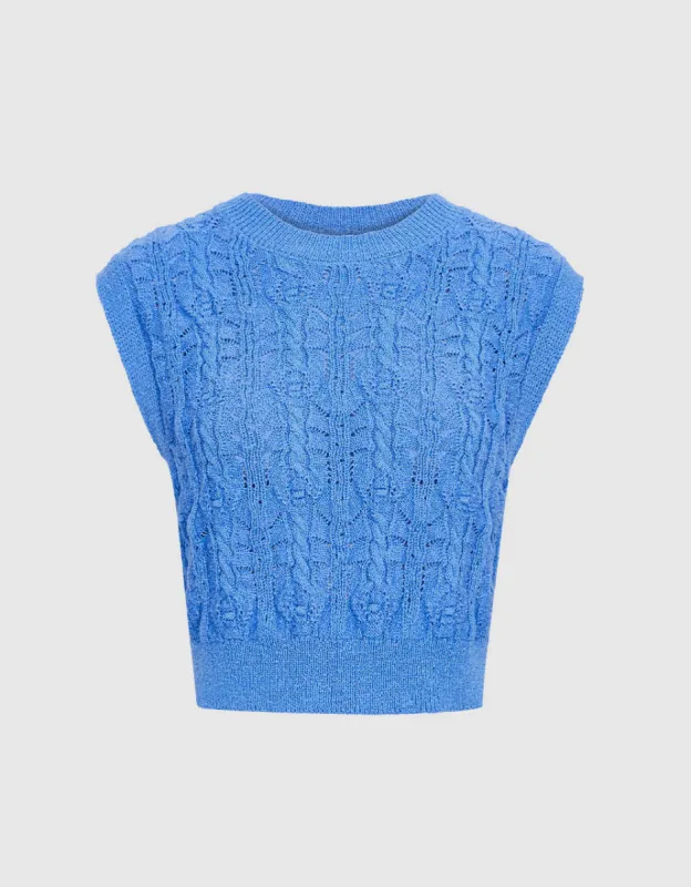 Cable Knit Sweater Vest sold by Urban Revivo