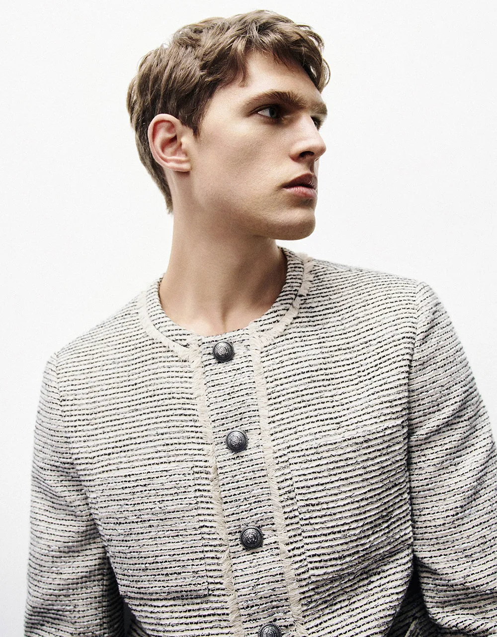 Crew Neck Straight Jacket sold by Urban Revivo product image thumbnail 4