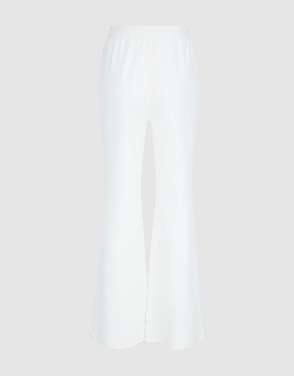 Elastic Waist Knitted Flare Pants sold by Urban Revivo product image thumbnail 3