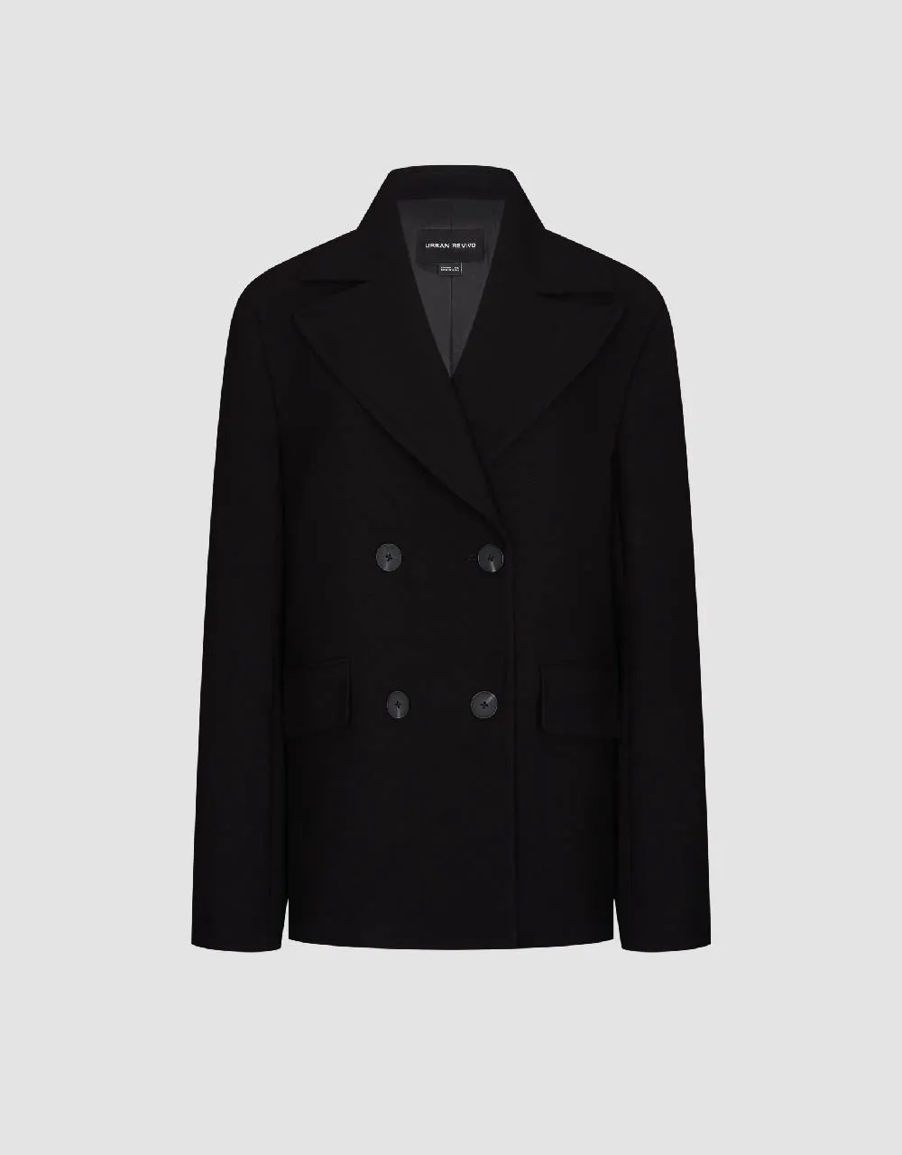 Peak Lapel Straight Tailored Blazer sold by Urban Revivo product image thumbnail 2