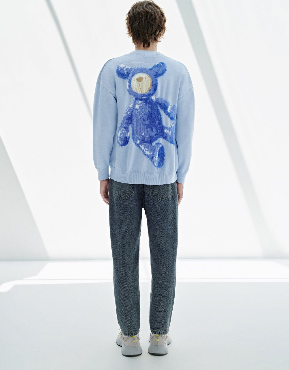 Bear Printed Knitted Cardigan sold by Urban Revivo product image thumbnail 4