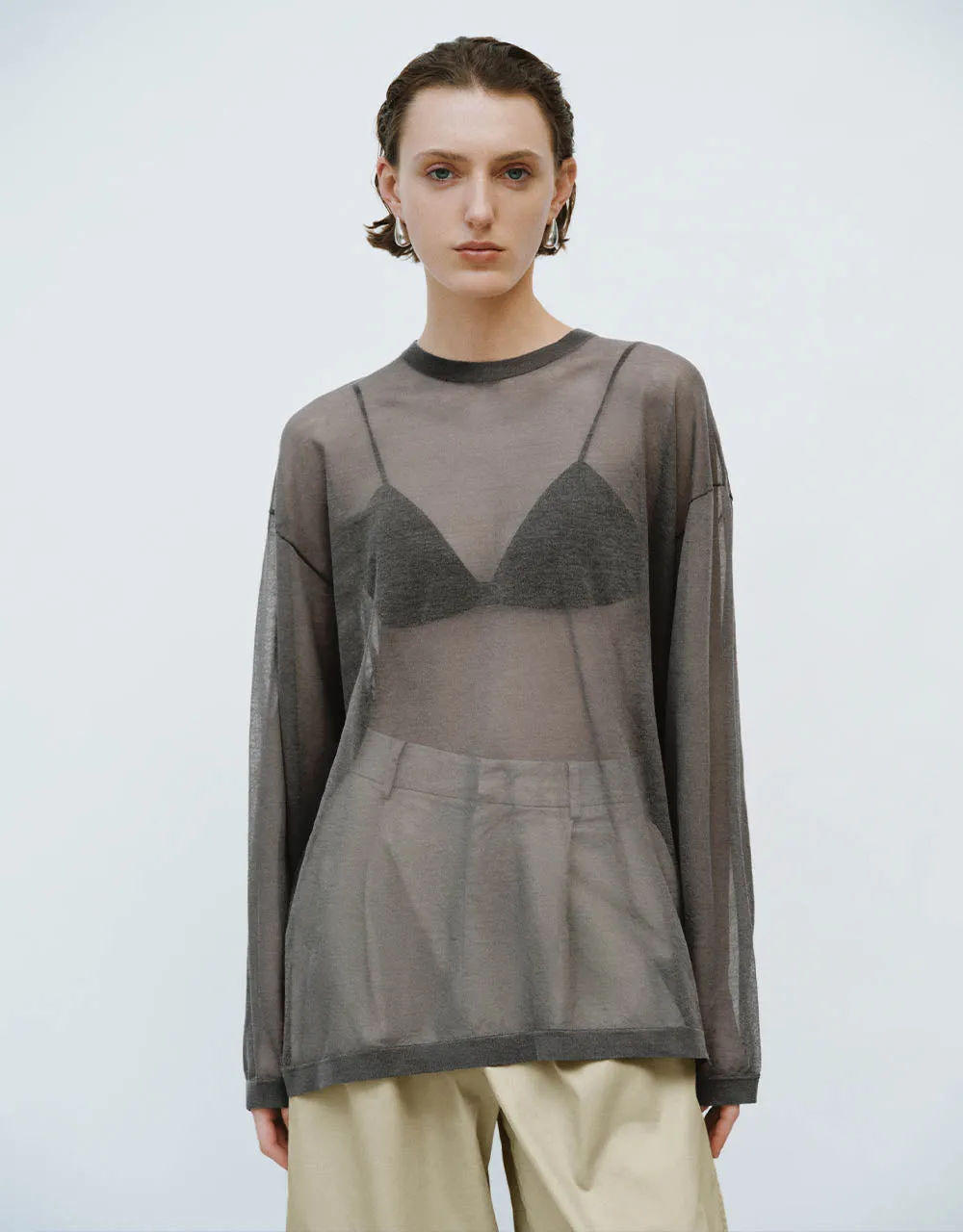 Crew Neck Knitted T-Shirt sold by Urban Revivo