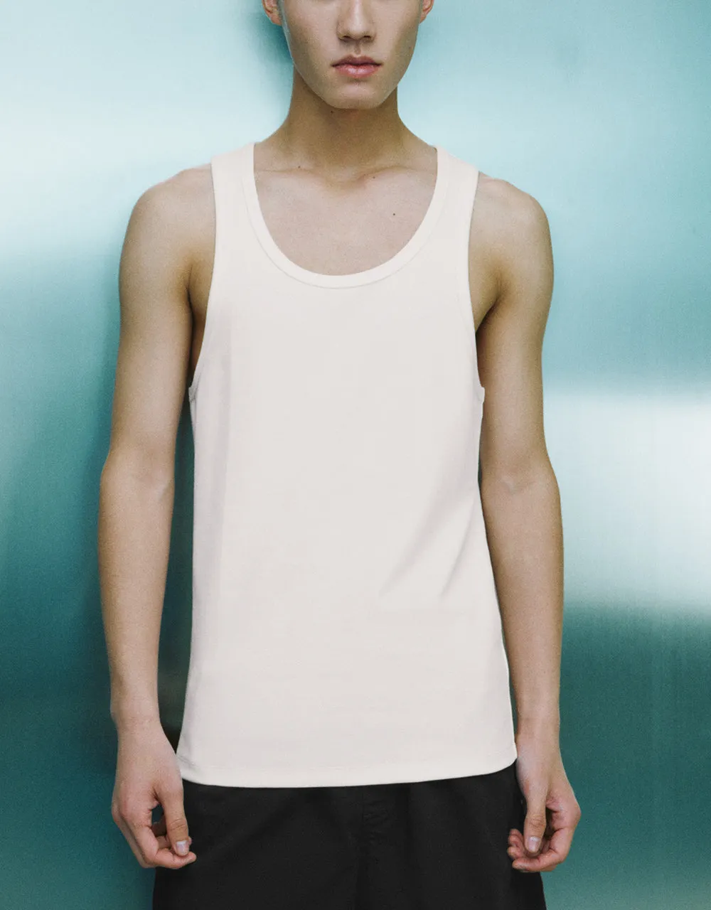 Crew Neck Knitted Tank Top sold by Urban Revivo product image thumbnail 2