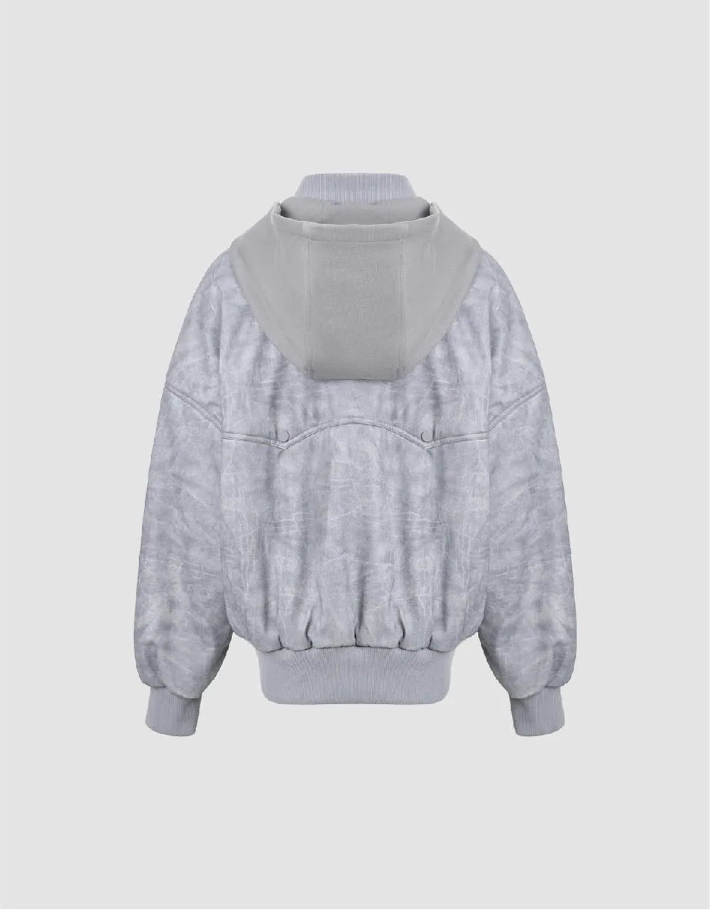 Zipper Front Hooded Padded Coat sold by Urban Revivo product image thumbnail 5