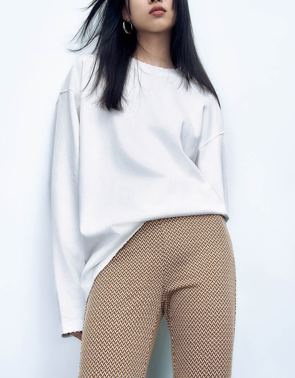 Crew Neck Knitted Loose T-Shirt sold by Urban Revivo product image thumbnail 2