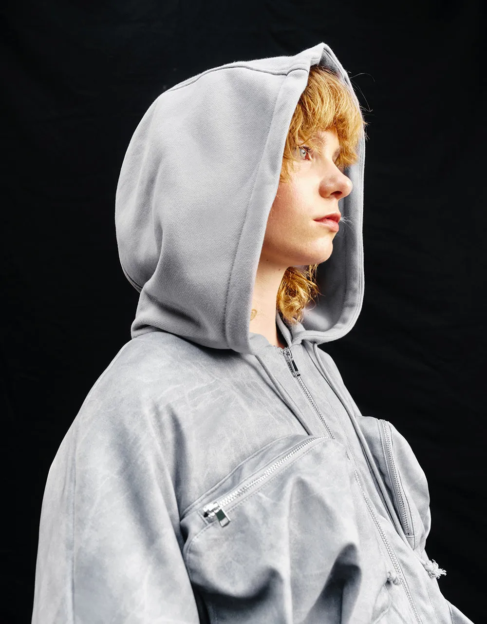 Zipper Front Hooded Padded Coat sold by Urban Revivo product image thumbnail 4