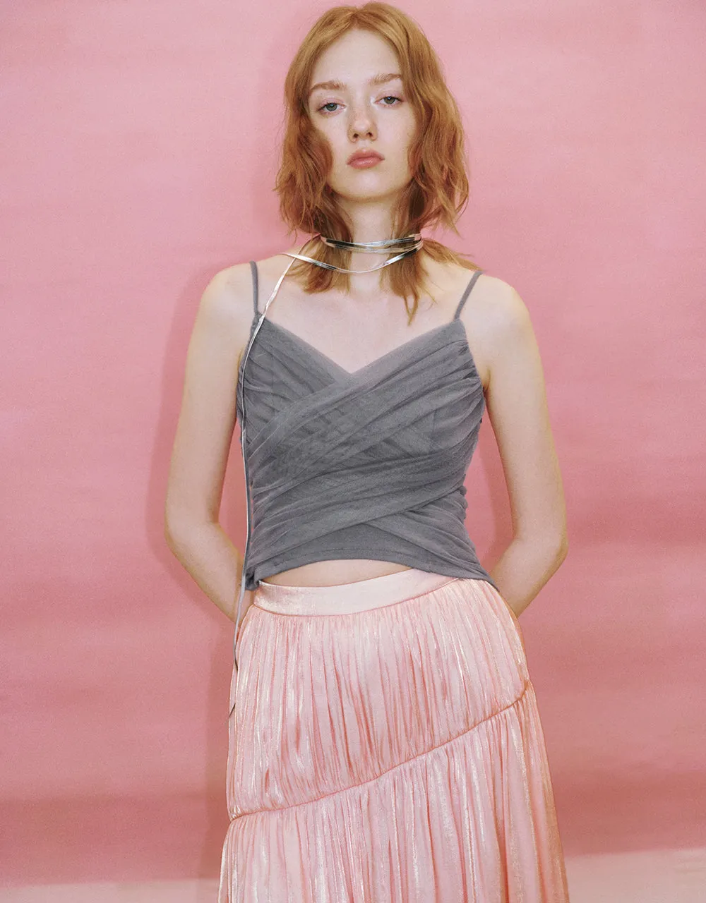 Crisscross Cami Top sold by Urban Revivo