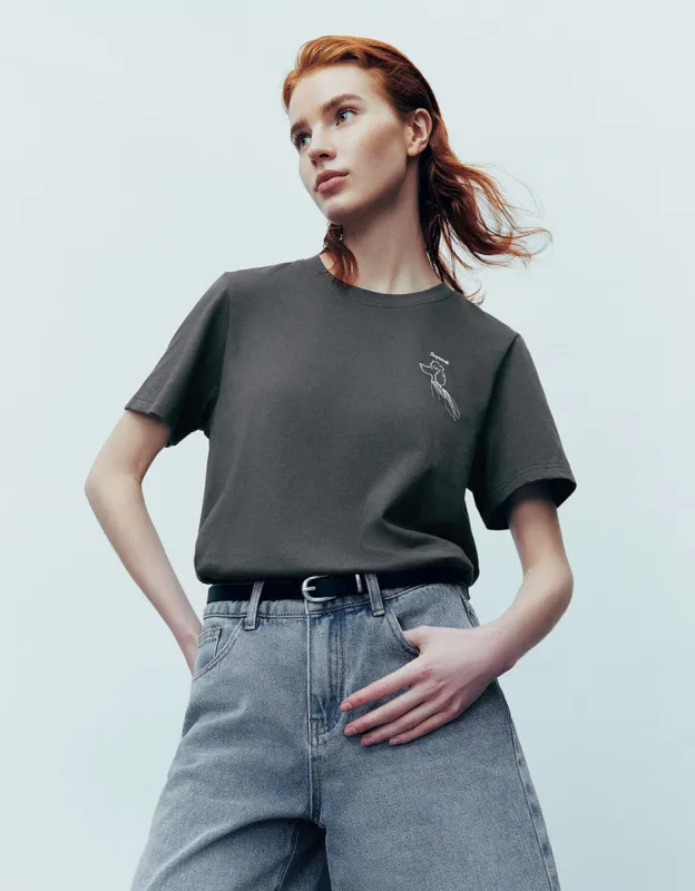 Crew Neck A-Line T-Shirt sold by Urban Revivo
