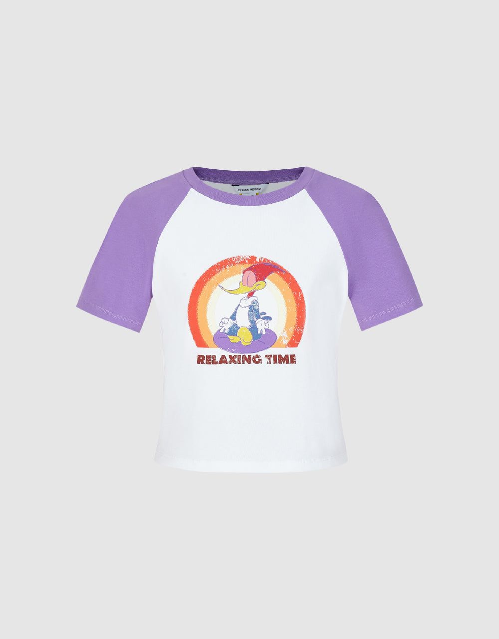 Woodpecker Printed Skinny T-Shirt sold by Urban Revivo