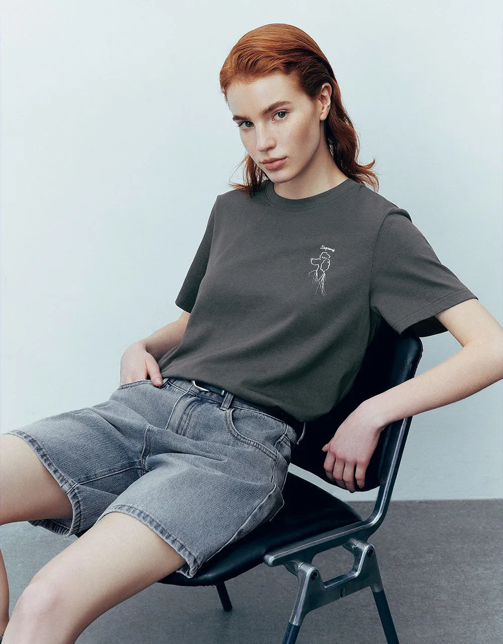 Crew Neck A-Line T-Shirt sold by Urban Revivo product image thumbnail 3