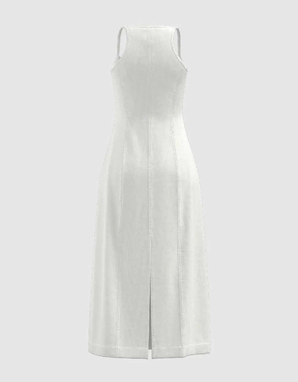 Square-cut Collar A-Line Cami Dress sold by Urban Revivo product image thumbnail 5