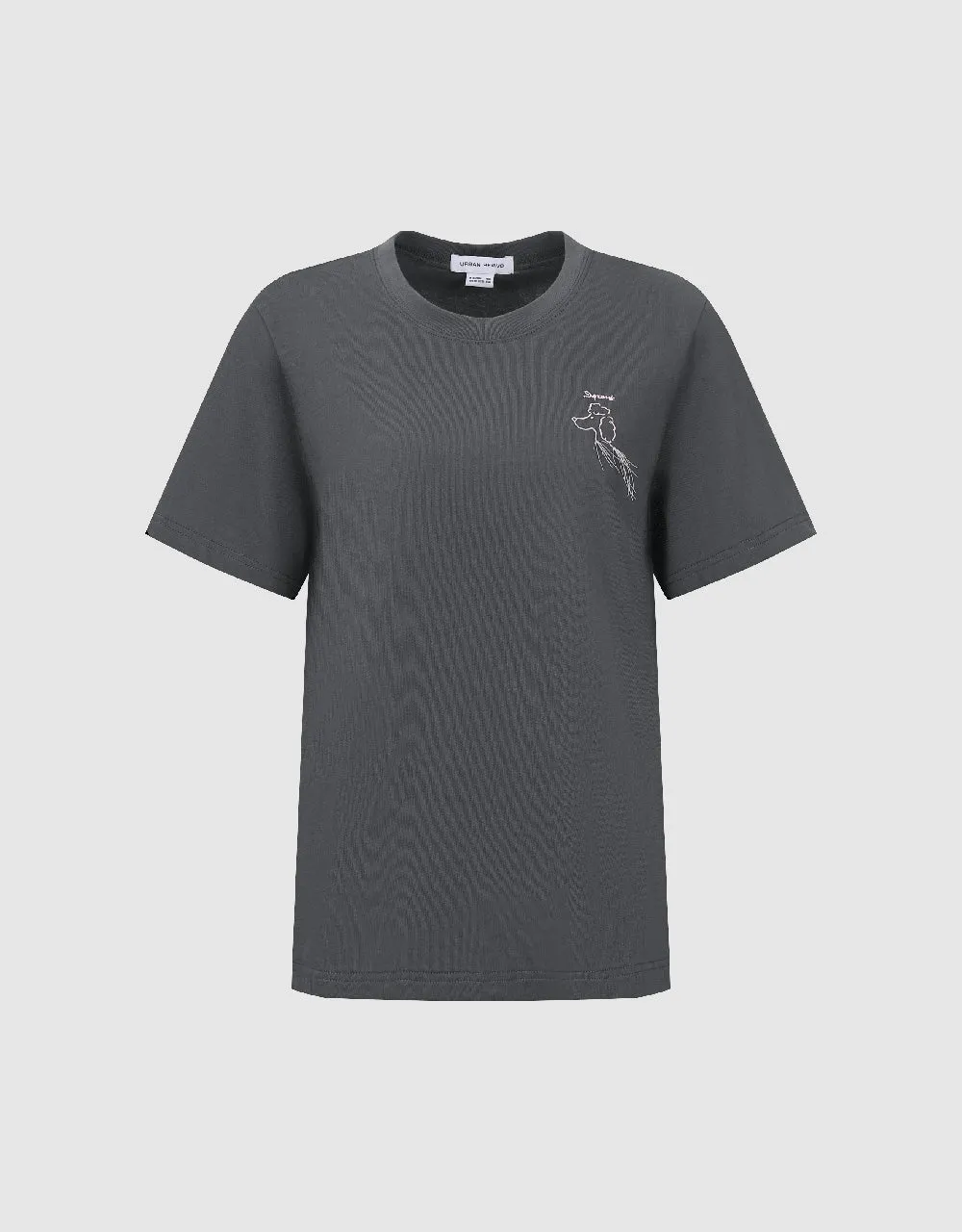 Crew Neck A-Line T-Shirt sold by Urban Revivo product image thumbnail 2