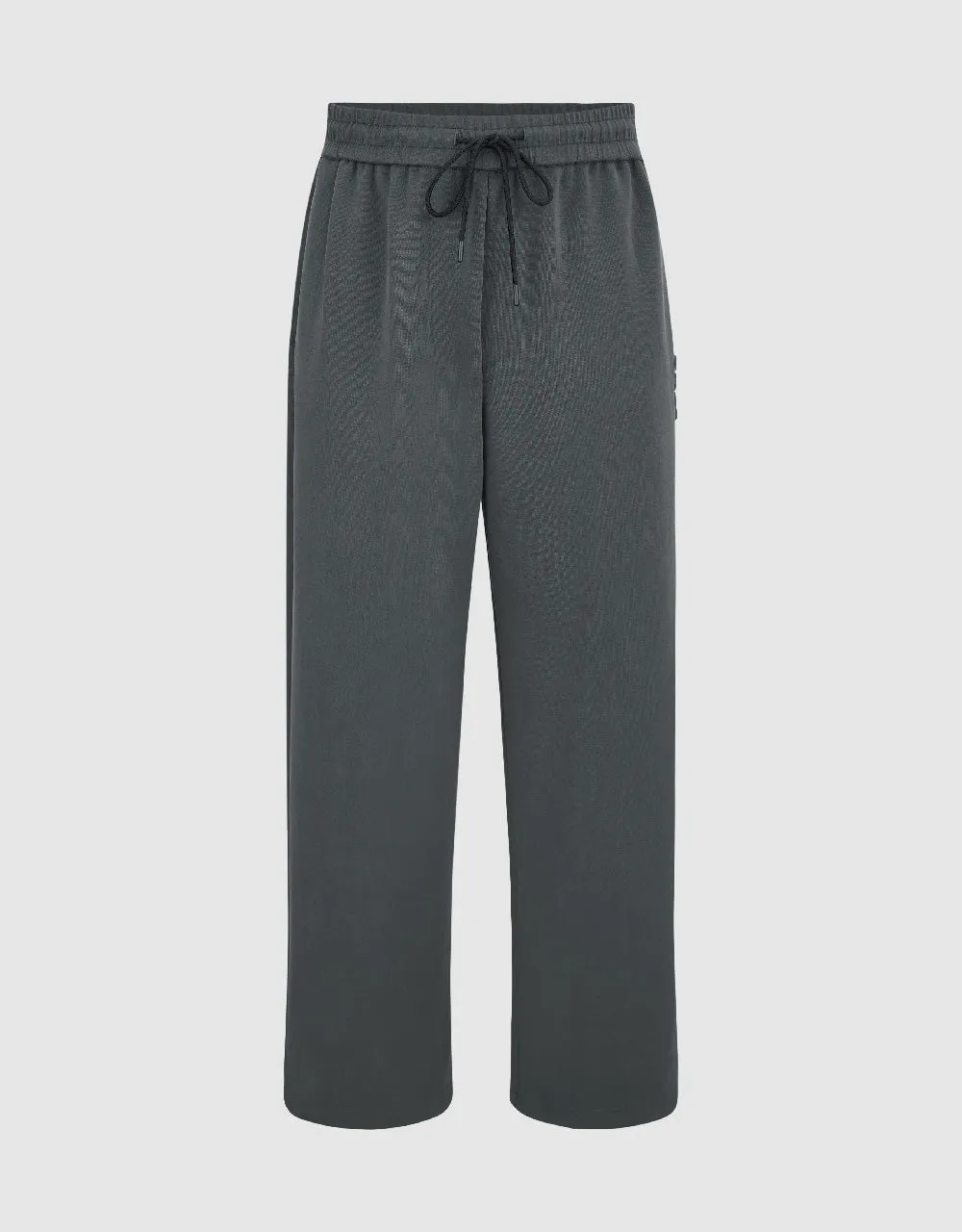 Drawstring Waist Knitted Straight Pants sold by Urban Revivo