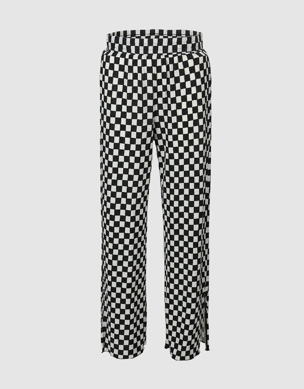 Checkered Wide Leg Pants sold by Urban Revivo