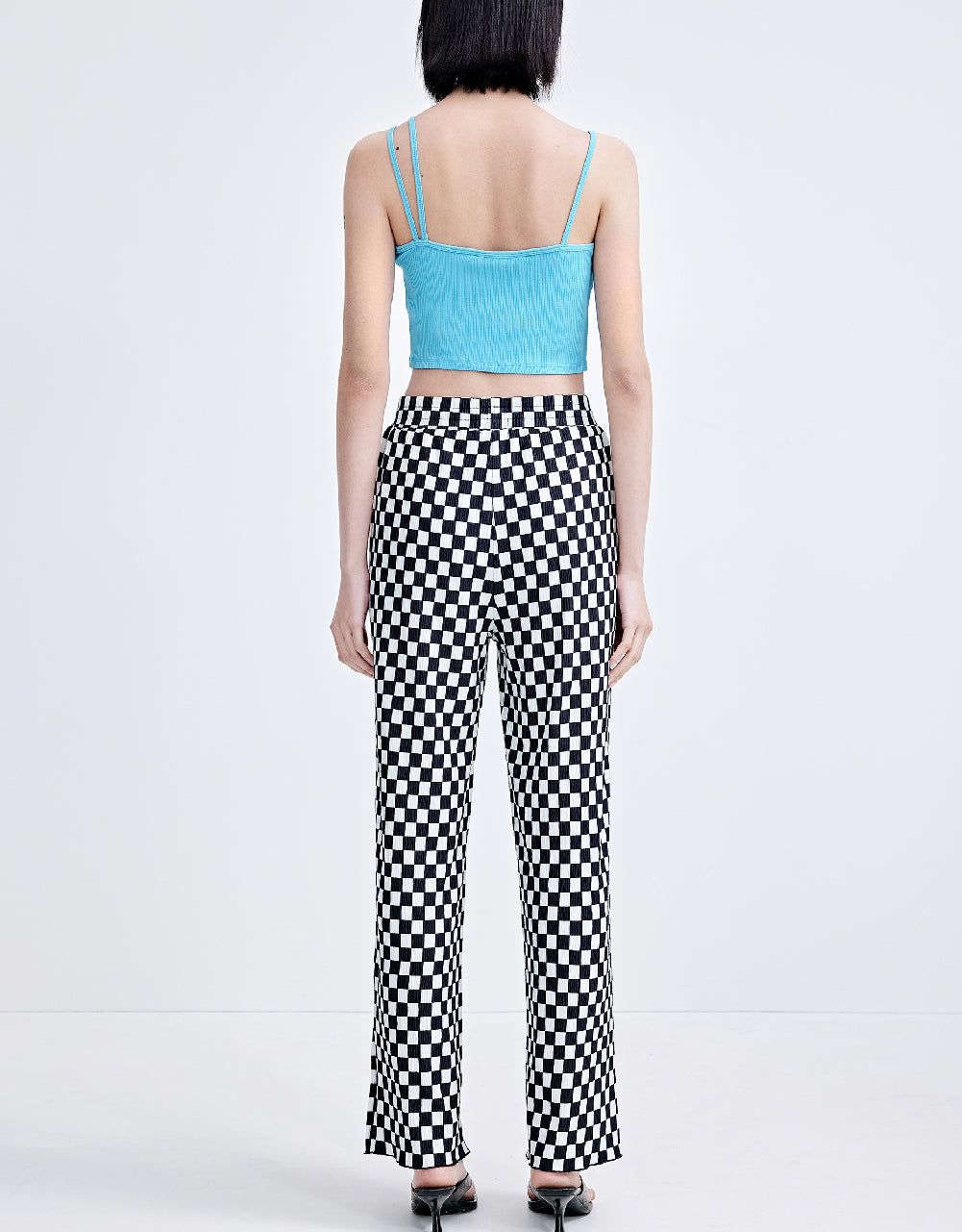 Checkered Wide Leg Pants sold by Urban Revivo product image thumbnail 5