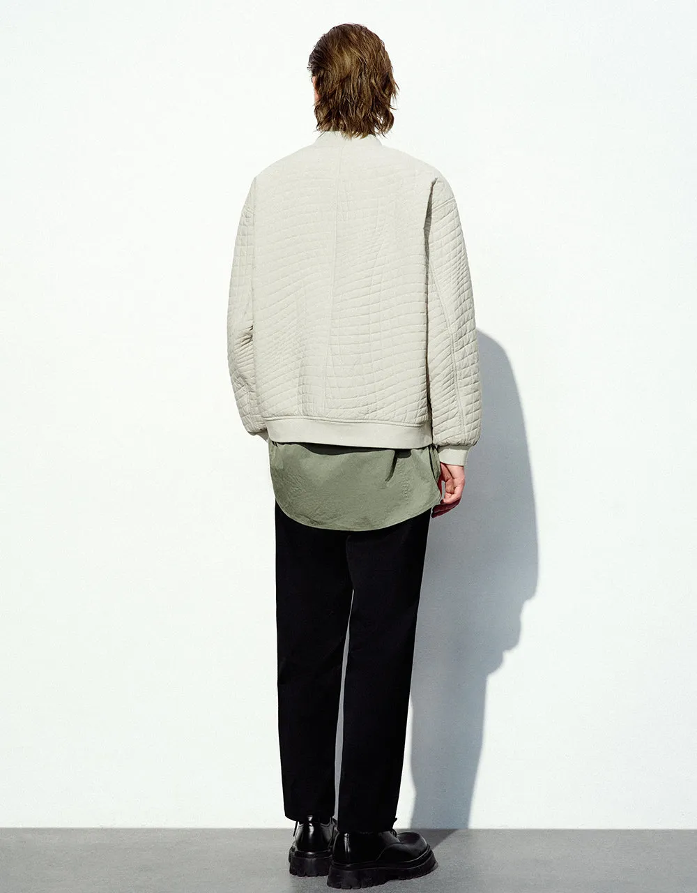 Embossed Crew Neck Padded Coat sold by Urban Revivo product image thumbnail 5