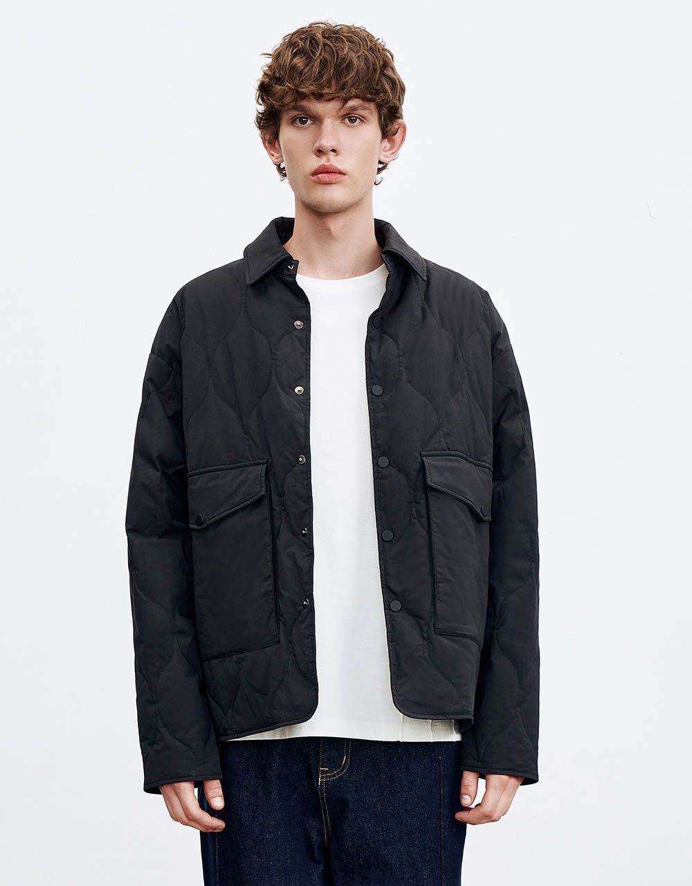 Embossed Down Jacket sold by Urban Revivo