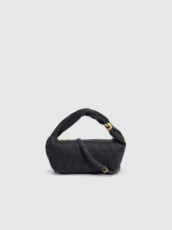 Runched Vegan Leather Shoulder Bag sold by Urban Revivo