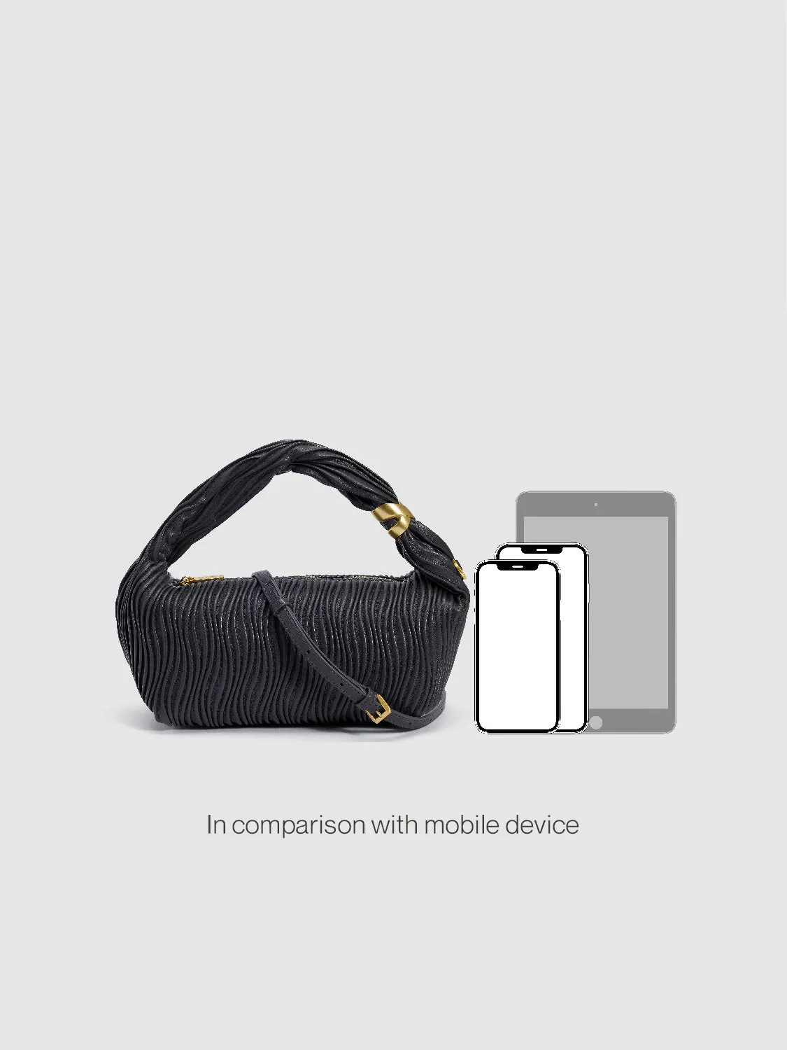 Runched Vegan Leather Shoulder Bag sold by Urban Revivo product image thumbnail 2