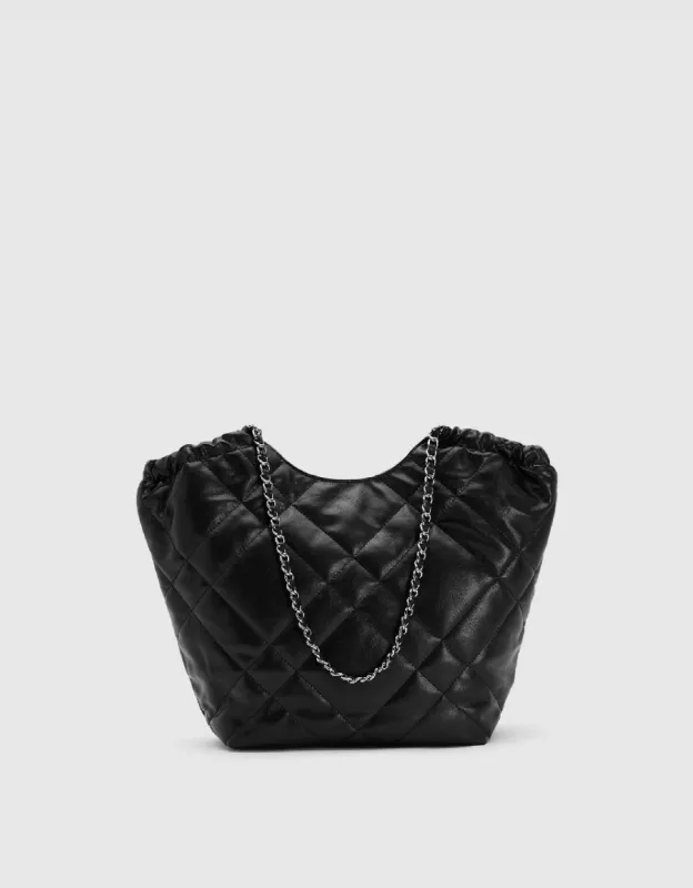 Quilted Vegan Leather Shoulder Bag sold by Urban Revivo