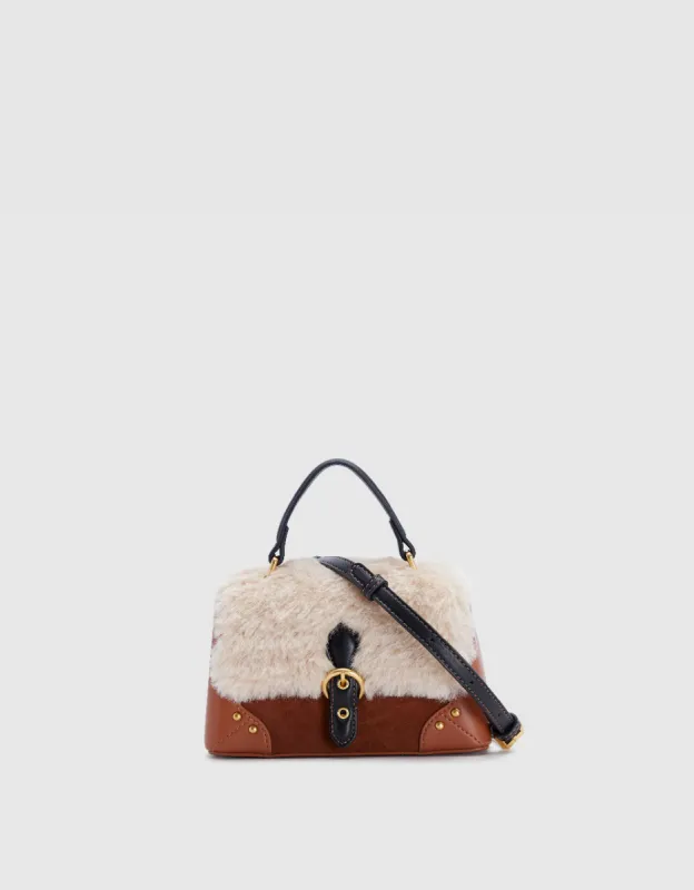 Furry Vegan Leather Shoulder Bag sold by Urban Revivo