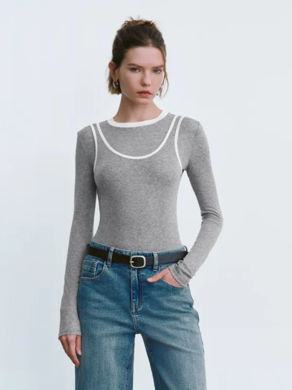 2 In 1 Skinny T-Shirt sold by Urban Revivo